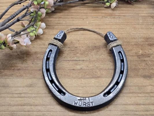 Established 6 Years Anniversary Horseshoe- With Tally Marks