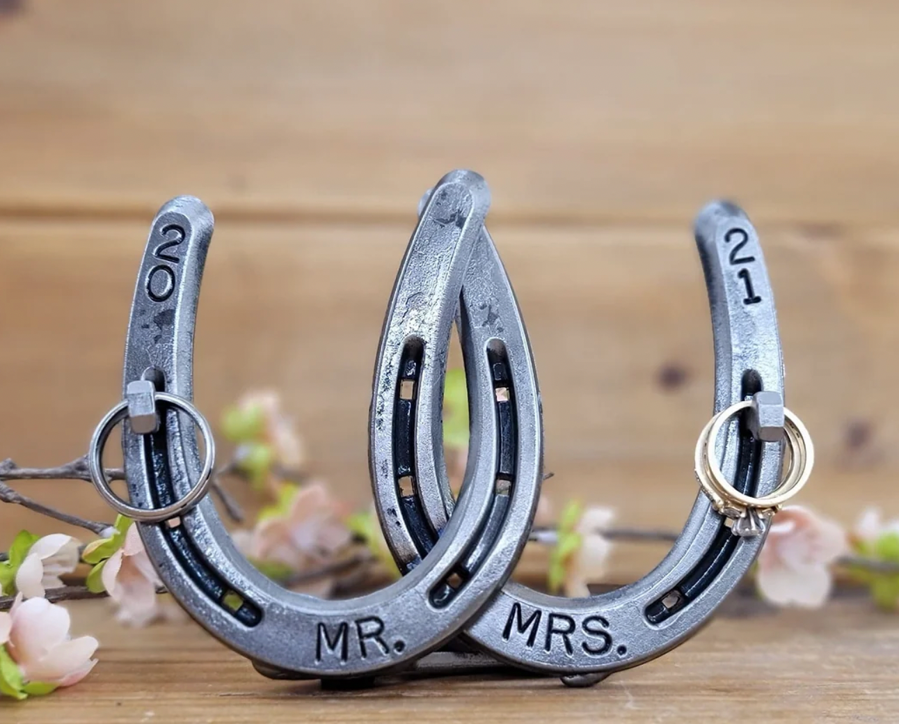 Horseshoe ring holder necklace deals