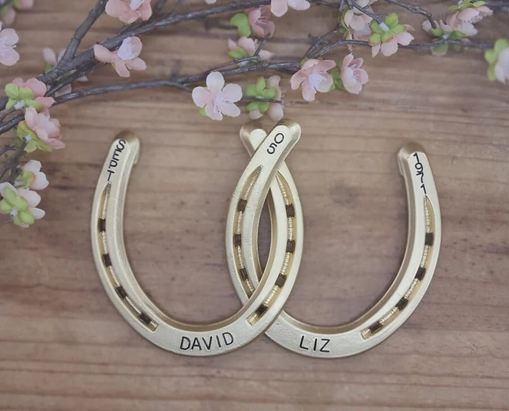 Engraved shops Linked Horseshoe Wall Hanging, Anniversary Gift, For Horse Lovers