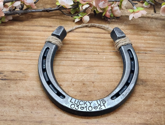 Lucky Us - Personalized Horseshoe