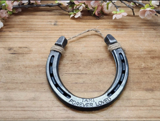 Personalized Horseshoe Memorial Gift