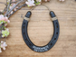 Personalized Bronze Horseshoe -2 lines