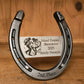 Custom Award Horseshoe  Multi-Spot Engraving