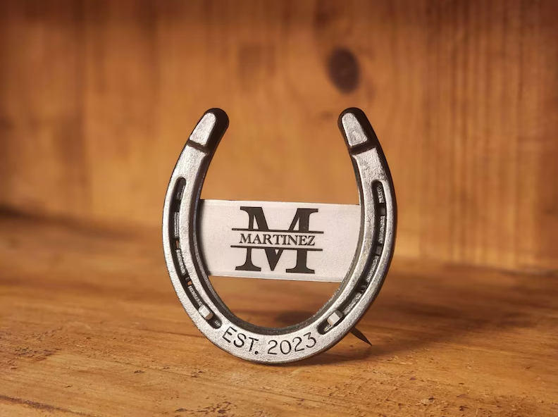 Personalized Monogrammed Horseshoe – Lucky American Designs