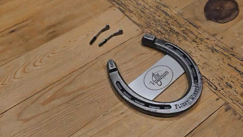 Video showing how to use nails to display your custom horseshoe.