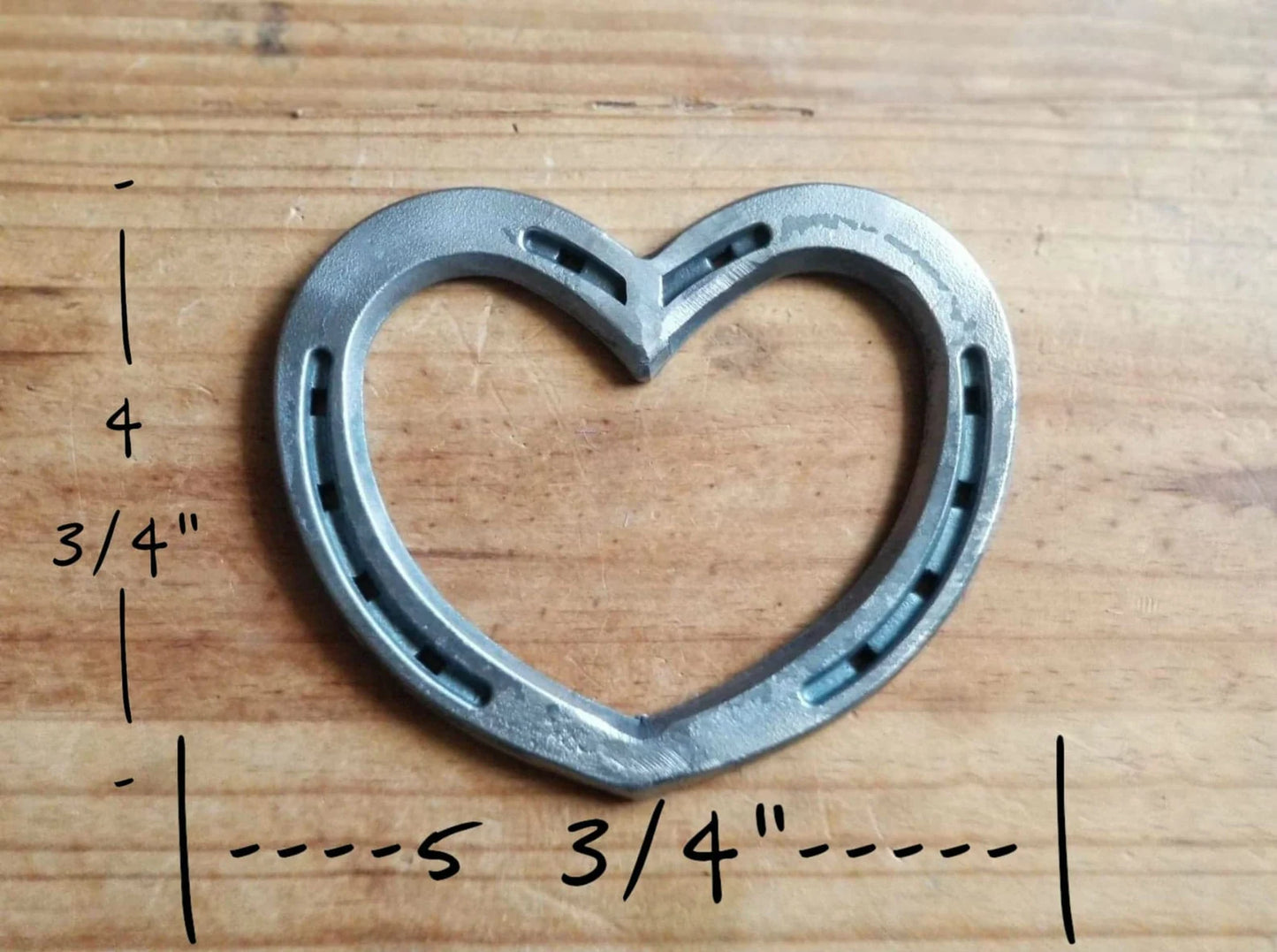 Personalized Horseshoe Heart